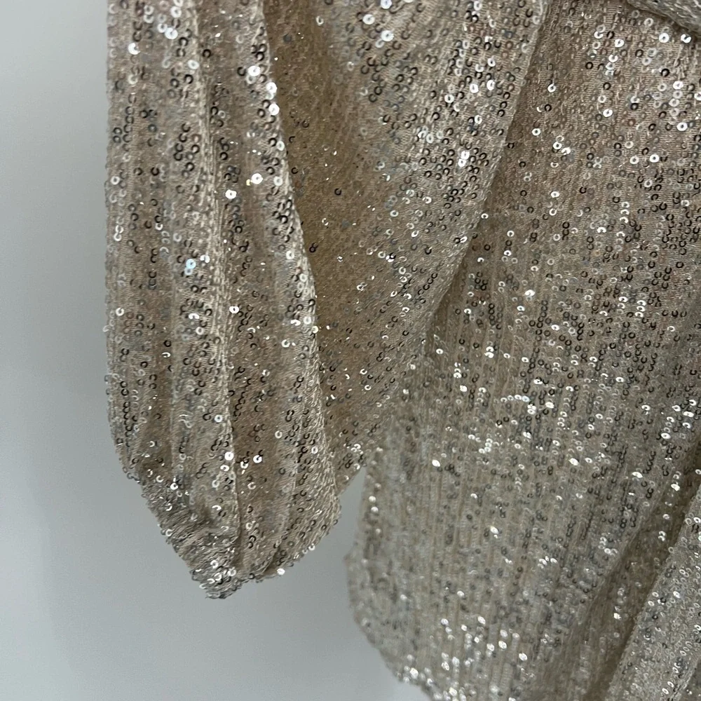 Audrey 3+1 sequin wrap dress - Picture 6 of 10